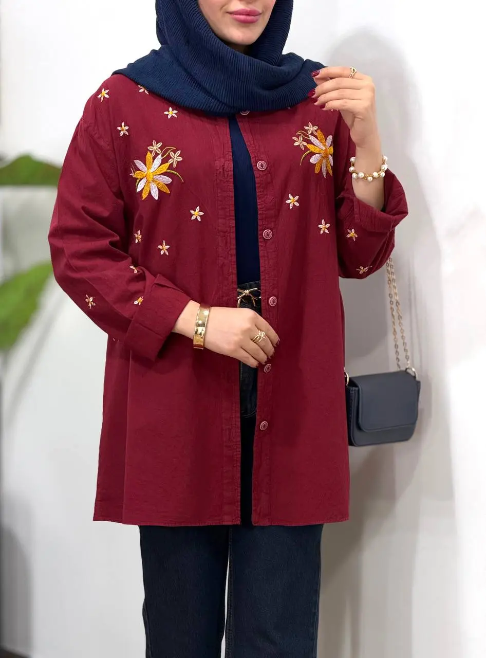 مانتو گلدوزی آیسو بابونه